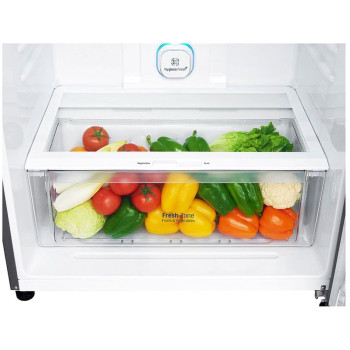 LG 592 Liters Top Mount Refrigerator, Linear Cooling, Smart Inverter Compressor, Platinum Silver Color - Gr-H832Hlhl, Min 1 year manufacturer warranty