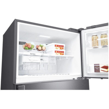 LG Top Mount 438 Liters Refrigerator, Platinum Silver Color, Smart Inverter Compressor, 10 Years Warranty on Compressor, GR-C619HLCL