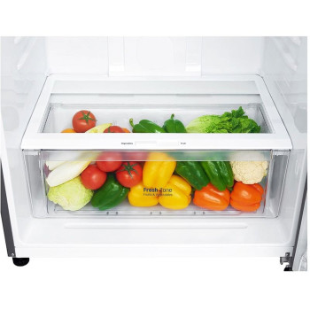 LG Top Mount 438 Liters Refrigerator, Platinum Silver Color, Smart Inverter Compressor, 10 Years Warranty on Compressor, GR-C619HLCL