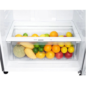 LG Top Mount 438 Liters Refrigerator, Platinum Silver Color, Smart Inverter Compressor, 10 Years Warranty on Compressor, GR-C619HLCL