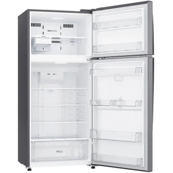 LG Top Mount 438 Liters Refrigerator, Platinum Silver Color, Smart Inverter Compressor, 10 Years Warranty on Compressor, GR-C619HLCL