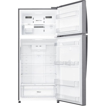 LG Top Mount 509 Liters Refrigerator, Smart Inverter Compressor, Dark Graphite Color, 10 Years Warranty on Compressor - GN-C782HQCL