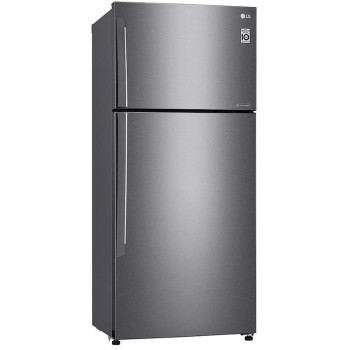 LG Top Mount 509 Liters Refrigerator, Smart Inverter Compressor, Dark Graphite Color, 10 Years Warranty on Compressor - GN-C782HQCL