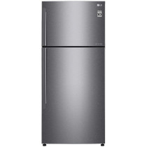 LG Top Mount 509 Liters Refrigerator, Smart Inverter Compressor, Dark Graphite Color, 10 Years Warranty on Compressor - GN-C782HQCL