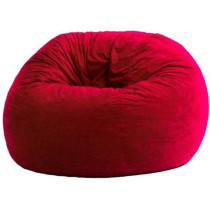 Good Luck Furniture Suede Bean Bag Maroon