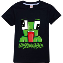 LQBNZQZ Boys Unspeaka-Ble T-Shirts Shorts Sleeve Cotton Graphic T Shirt For Kids Summer Casual Top Tee Shirts Gamer Black