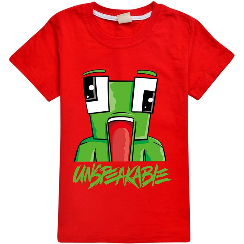 LQBNZQZ Boys Unspeaka-Ble T-Shirts Shorts Sleeve Cotton Graphic T Shirt For Kids Summer Casual Top Tee Shirts Gamer Red