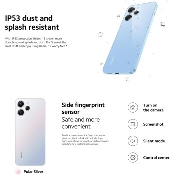 Xiaomi Redmi 12 Smartphone 8GB 256GB Polar Silver