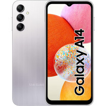 Samsung Galaxy A14 LTE Android Smartphone, Dual SIM, 4GB, 64GB, Silver - UAE Version