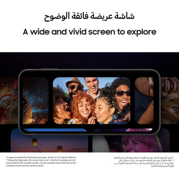 Samsung Galaxy A14 LTE Android Smartphone, Dual SIM, 4GB, 64GB, Silver - UAE Version