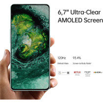 OPPO Reno8 Pro Smartphone 5G, 8GB, 256GB, 4500mAh 80W Supervooc, Glazed Black