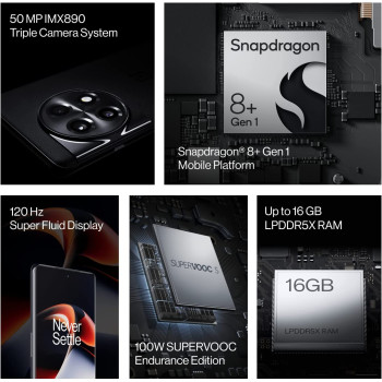 OnePlus 11R Smartphone 5G, 16GB, 256GB, Sonic Black