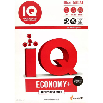 Mondi IQ Economy A4 paper 80 GSM one Box of 5 Reams