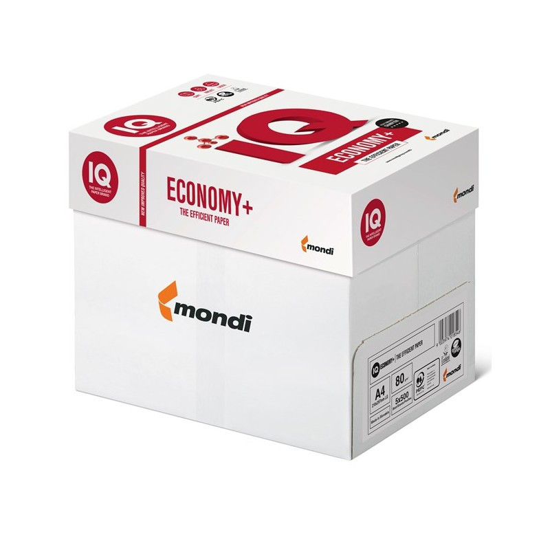Mondi IQ Economy A4 paper 80 GSM one Box of 5 Reams