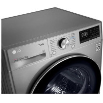 LG 9KG Condensor Dryer, Dual Inverter Dryer, Allergy Care, Silver Color, Eco Hybrid, 10 Years Warranty on Motor - RC90V9EV2W