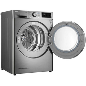 LG 9KG Condensor Dryer, Dual Inverter Dryer, Allergy Care, Silver Color, Eco Hybrid, 10 Years Warranty on Motor - RC90V9EV2W