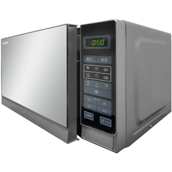 Sharp 20L Digital Solo Microwave Oven with Auto Cooking Menu R-20MT(S), Silver