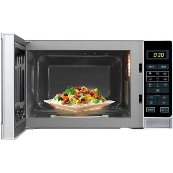 Sharp 20L Digital Solo Microwave Oven with Auto Cooking Menu R-20MT(S), Silver