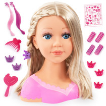 Bayer Charlene Super Model Baby Doll Set With Styling Head Hair Brushes