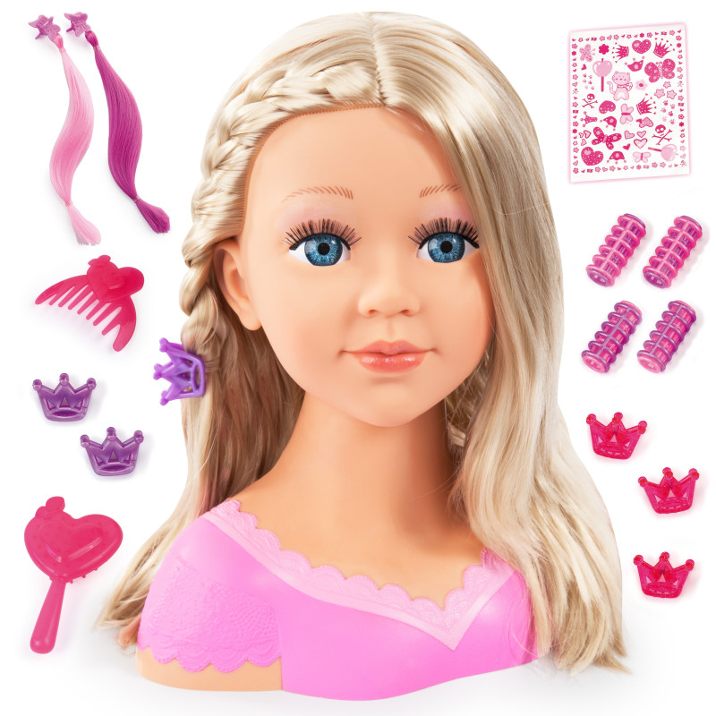 Bayer Charlene Super Model Baby Doll Set With Styling Head Hair Brushes