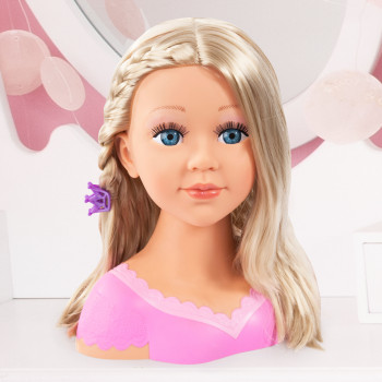 Bayer Charlene Super Model Baby Doll Set With Styling Head Hair Brushes