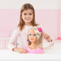 Bayer Charlene Super Model Baby Doll Set With Styling Head Hair Brushes