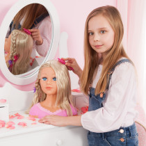 Bayer Charlene Super Model Baby Doll Set With Styling Head Hair Brushes