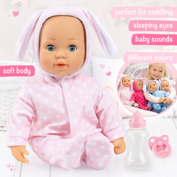 Bayer Anna First Words Baby Doll 38 Cm, Baby Doll Playset