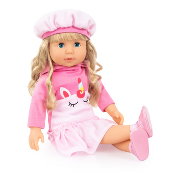 Bayer Charlene Doll Unicorn With Laugh & Kiss Sound, Baby Doll Playset