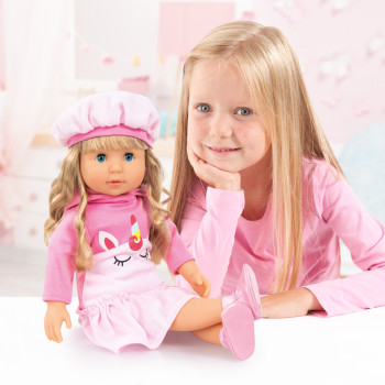 Bayer Charlene Doll Unicorn With Laugh & Kiss Sound, Baby Doll Playset