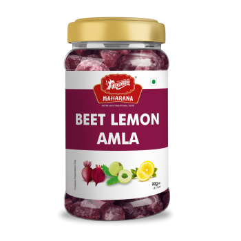 Maharana Beet Lemon Amla, Indian Goosberry Sweet Candy With Beet And Lemon Flavour, 90 g