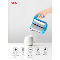 Flexy 1.5 Liter 1500W Stainless Steel Cordless Electric Kettle With 360 Degree Base