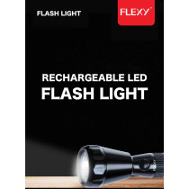 Flexy Rechargeable Q5 LED Flash Light 1500 Meters Beam 26X6X6CM