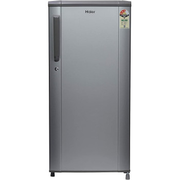 Haier Single Door Refrigerator Gross 190L / Net 165L, Silver, 1 Year Warranty - HRD-190BS