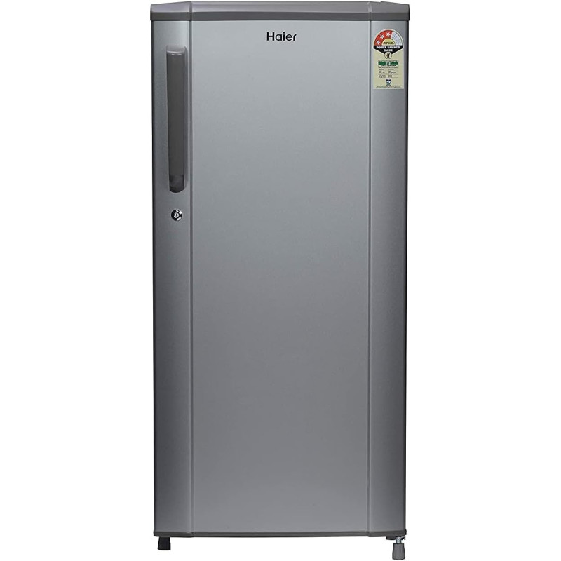Haier Single Door Refrigerator Gross 190L / Net 165L, Silver, 1 Year Warranty - HRD-190BS