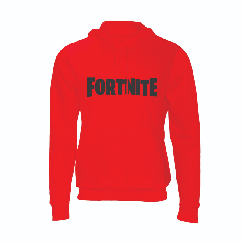 Al Amal Fortnite Casual Hoodie Asymmetric neck Fleece Fabric Friendly to skin,Unisex Kids Red