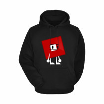 Al Amal Roblox  casual kids Hoodie  Asymmetric neck Fleece Fabric Friendly to skin,Unisex adult Black