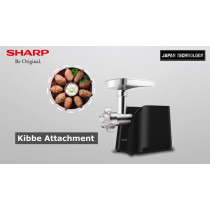 Sharp 2200W 3 Disc Meat Mincer/Grinder/Sausage/Kebab Maker EG-PL41-K3, Japan Blade With Reverse Function, Black And Silver "Min 1 year Manufacturer Warranty"
