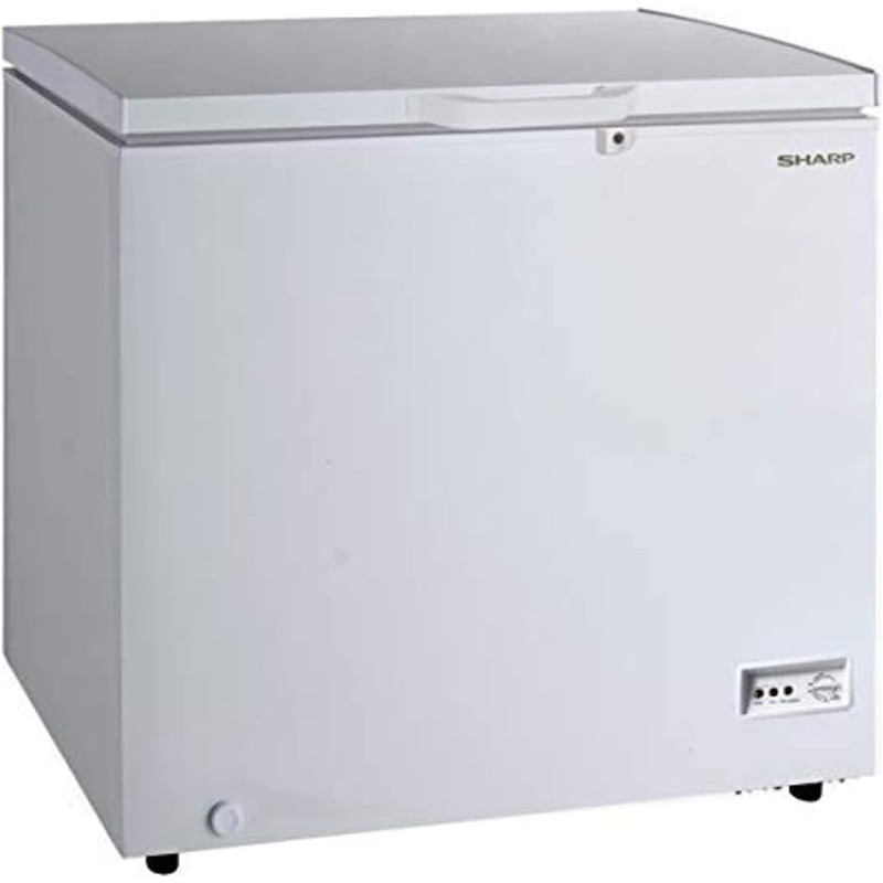 Sharp 190 Liters Free Standing Chest Freezer with Built in condenser, White, SCF-K190X-WH3 1 Year Brand warranty