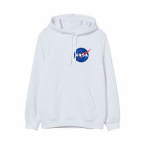 NASA Space Rocket Moon Space Astronaut Novelty Men Women Unisex Hooded Sweatshirt Hoodie CL09898, White