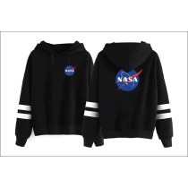NASA Space Rocket Moon Space Astronaut Novelty Men Women Unisex Hooded Sweatshirt Hoodie CL09898, Black
