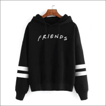 Aganmi Fashion Casual Friend Hoodie Sweatshirt Friend TV Show Merchandise Women Graphic Tops Hoodies Sweater Funny Hooded Pullover, Black