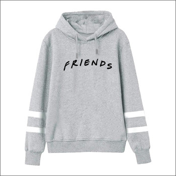 Aganmi Fashion Casual Friend Hoodie Sweatshirt Friend TV Show Merchandise Women Graphic Tops Hoodies Sweater Funny Hooded Pullover, Gray