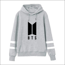 BTS Love Yourself Hoodies Sweatshirts K-pop BTS Bangtan Boys Women Hoodie Sweatshirt Mens Hip-hop Popular Idol BTS Clothes, Grey