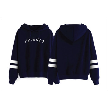 Aganmi Fashion Casual Friend Hoodie Sweatshirt Friend TV Show Merchandise Women Graphic Tops Hoodies Sweater Funny Hooded Pullover, Navy Blue