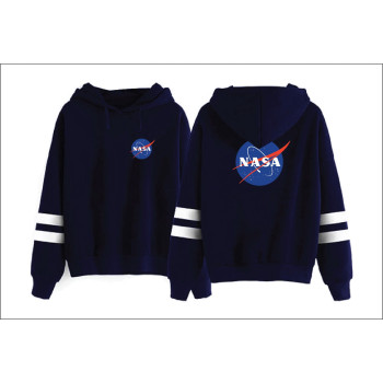 NASA Space Rocket Moon Space Astronaut Novelty Men Women Unisex Hooded Sweatshirt Hoodie CL09898, Navy Blue