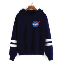 NASA Space Rocket Moon Space Astronaut Novelty Men Women Unisex Hooded Sweatshirt Hoodie CL09898, Navy Blue