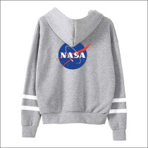 NASA Space Rocket Moon Space Astronaut Novelty Men Women Unisex Hooded Sweatshirt Hoodie CL09898, Grey
