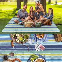Sky Touch Foldable Picnic Blanket Waterproof Beach Blanket Waterproof Picnic Blanket Portable Picnic Mat Portable Beach Mat For Outdoor Camping Family Outdoor Park Garden, 1 Year Warranty