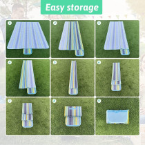 Sky Touch Foldable Picnic Blanket Waterproof Beach Blanket Waterproof Picnic Blanket Portable Picnic Mat Portable Beach Mat For Outdoor Camping Family Outdoor Park Garden, 1 Year Warranty